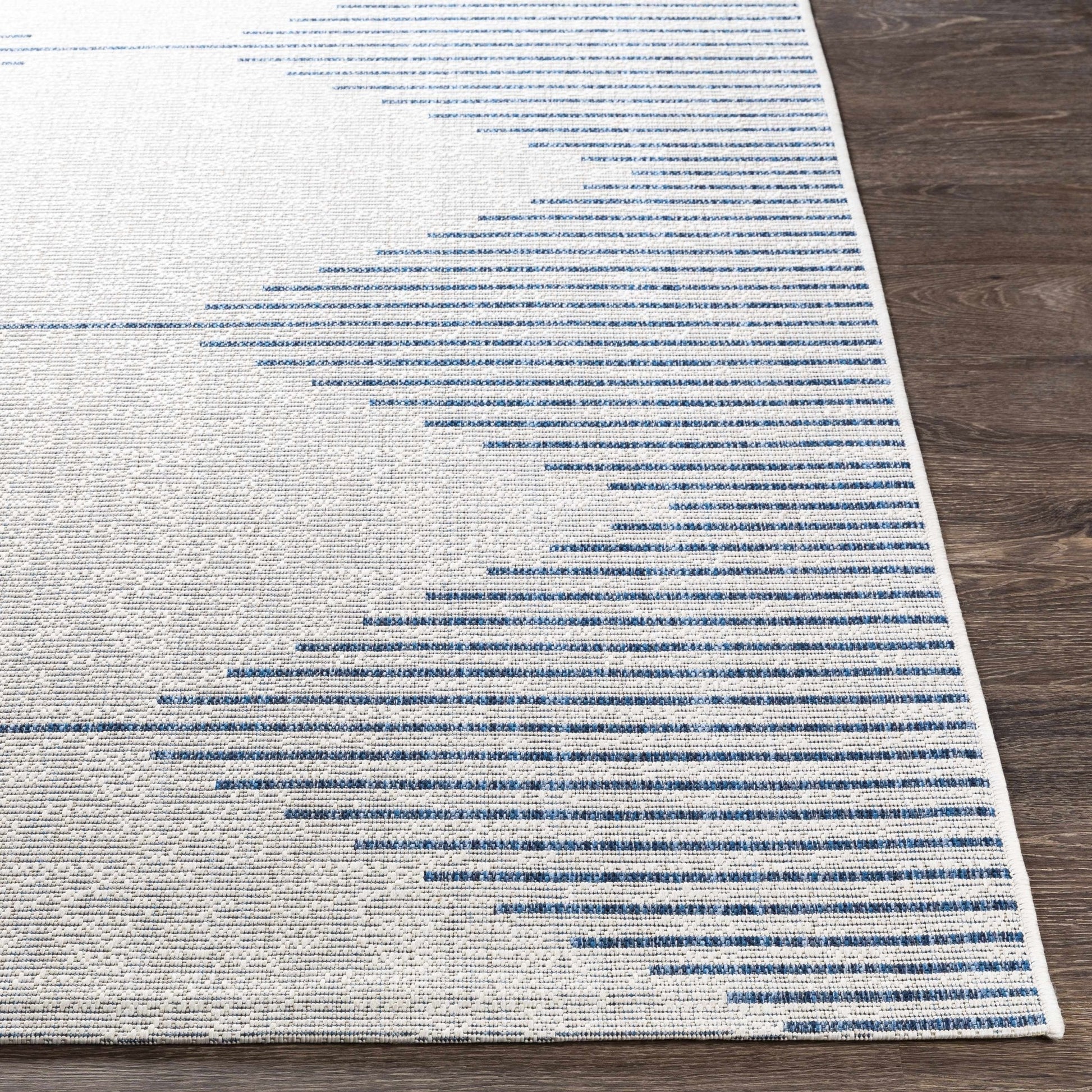 Stephan Blue & Cream Outdoor Rug - Quahog Bay Bedding