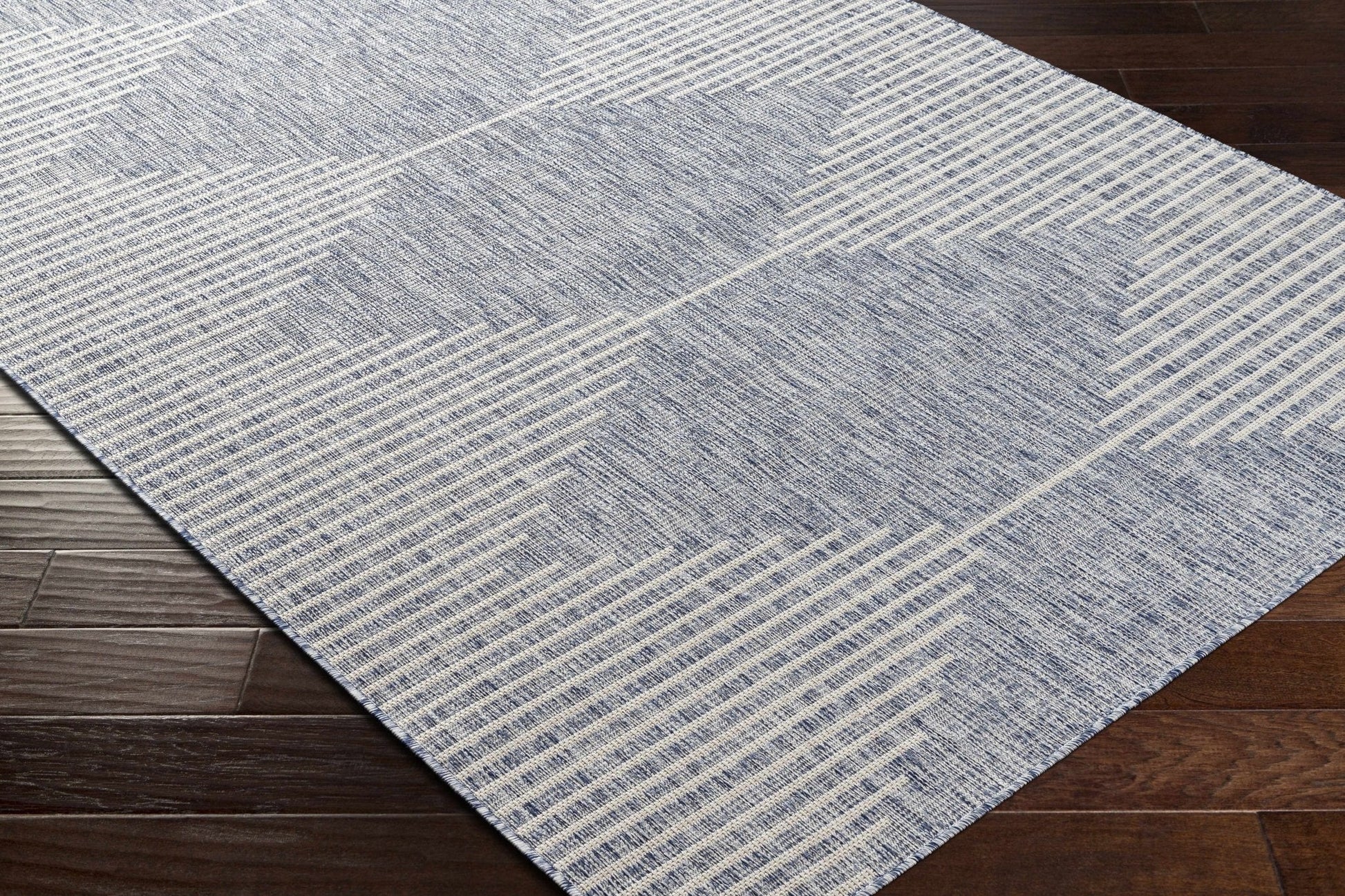 Stephan Blue Outdoor Rug - Quahog Bay Bedding