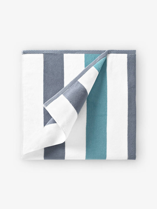 Stone Sea Glass Cabana Beach Towel - Quahog Bay Bedding