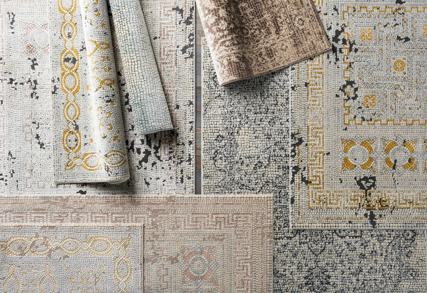 Terlingua Mustard Area Rug - Quahog Bay Bedding