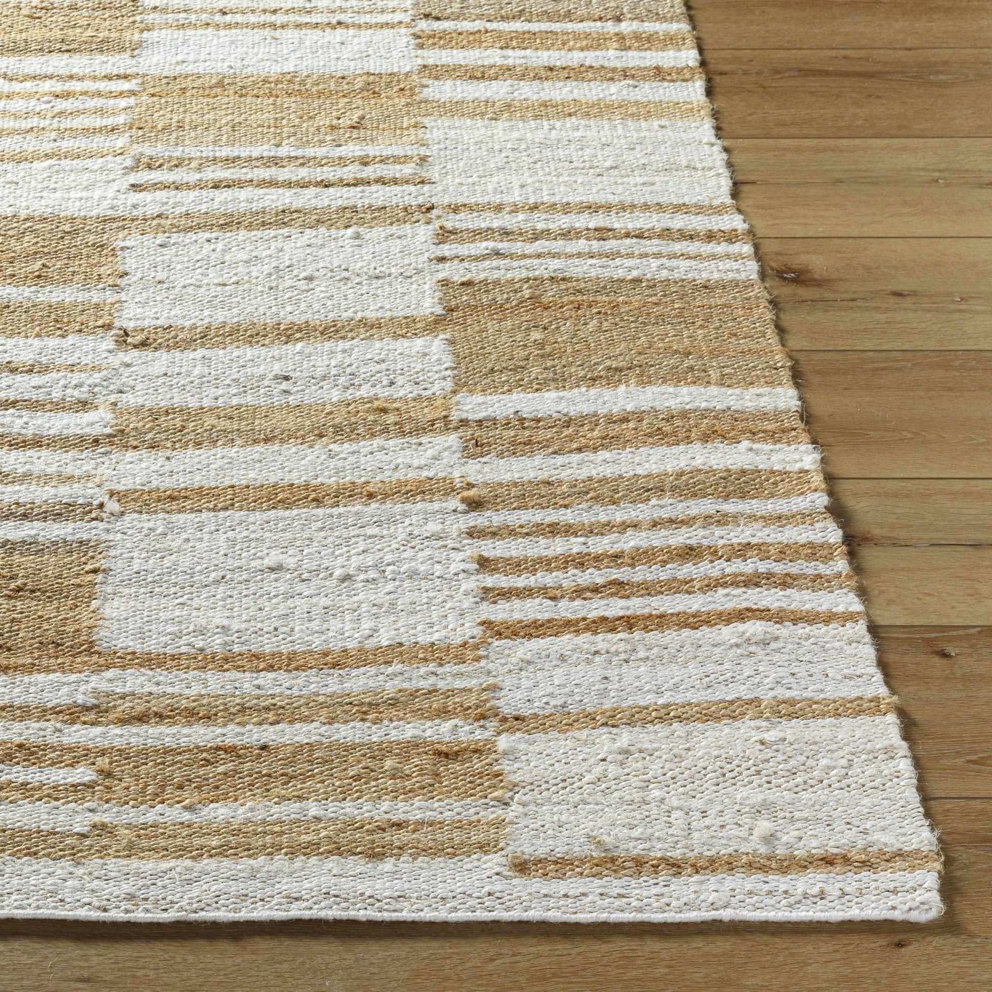 Thyra Broken - Striped Jute Rug - Quahog Bay Bedding