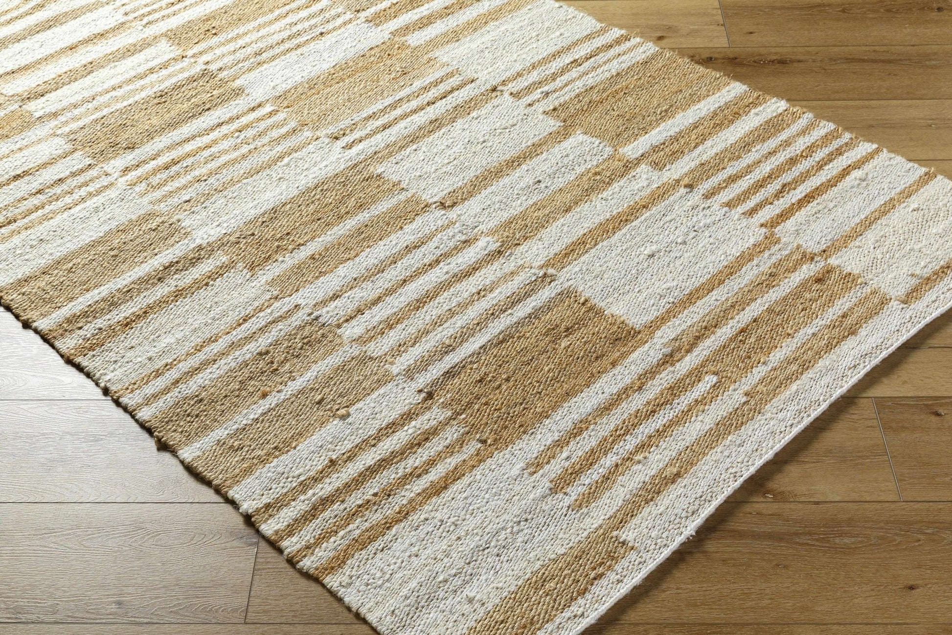 Thyra Broken - Striped Jute Rug - Quahog Bay Bedding