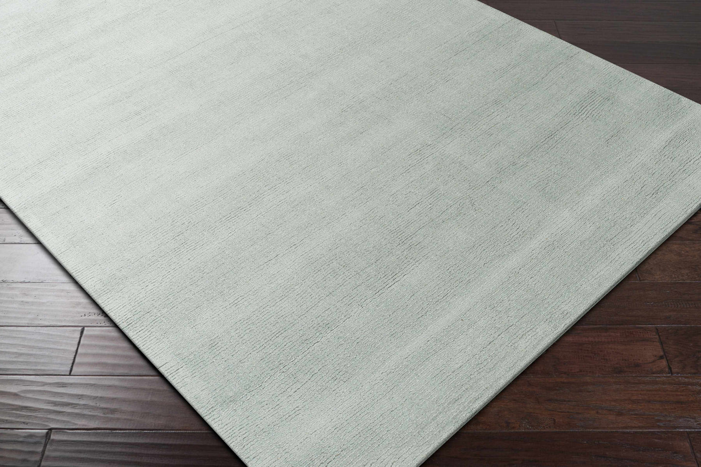 Brockton Solid Dusty Sage Wool Rug