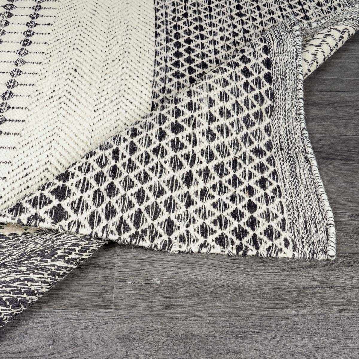 Tideswell Scandi Boho Wool Carpet - Quahog Bay Bedding