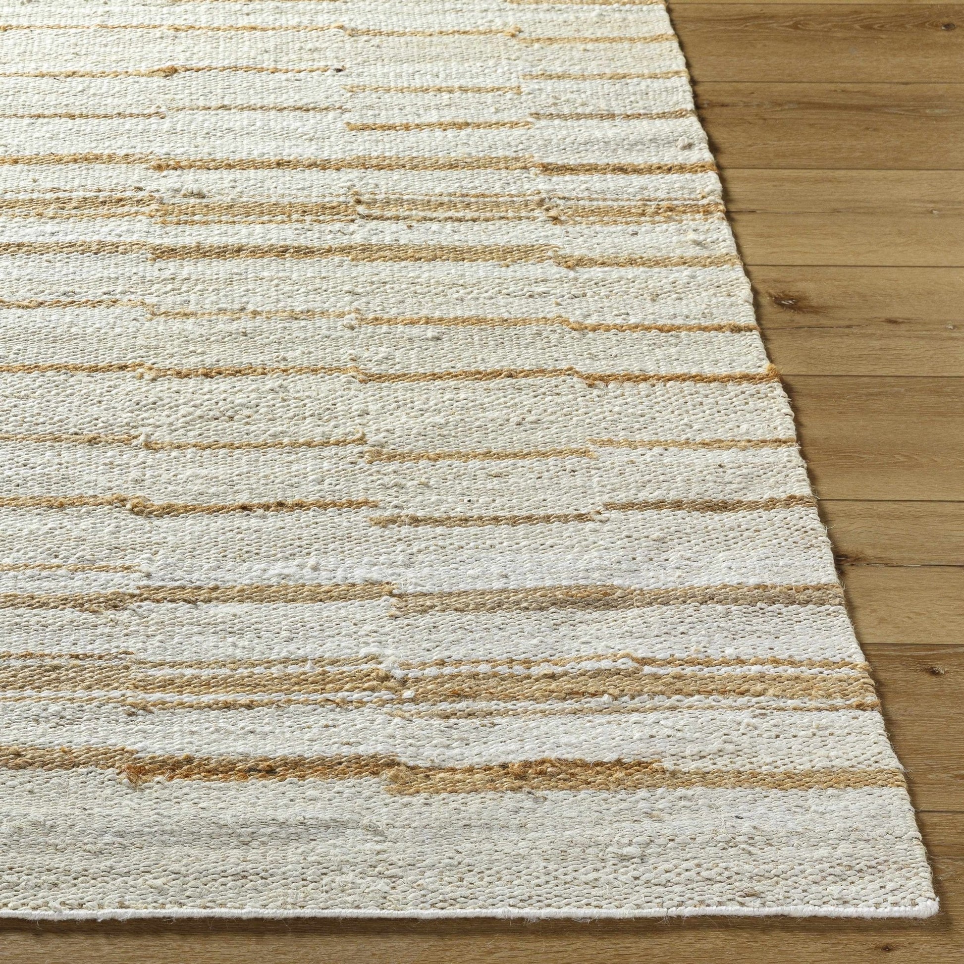 Tivon Broken - Striped Jute Rug - Quahog Bay Bedding