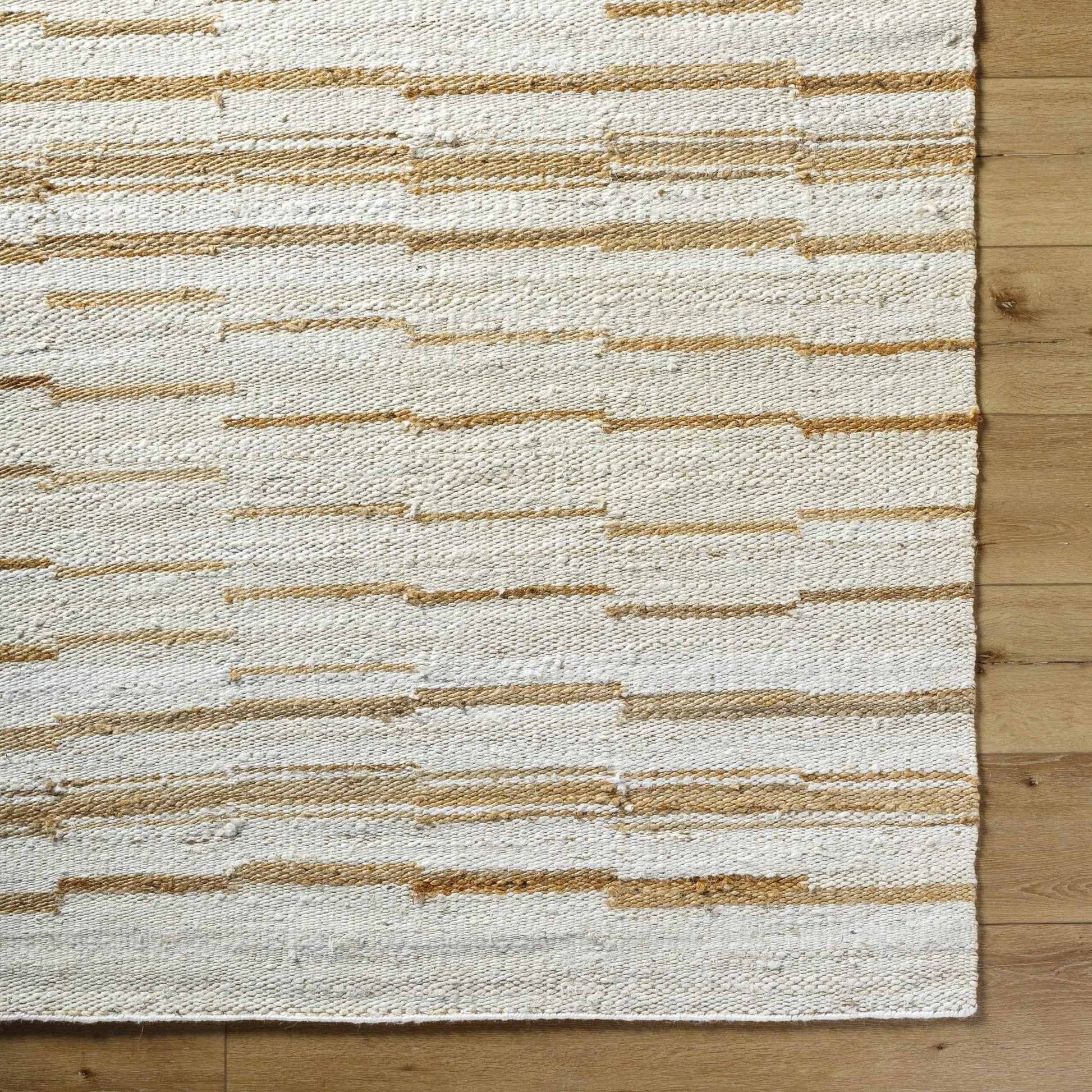 Tivon Broken - Striped Jute Rug - Quahog Bay Bedding