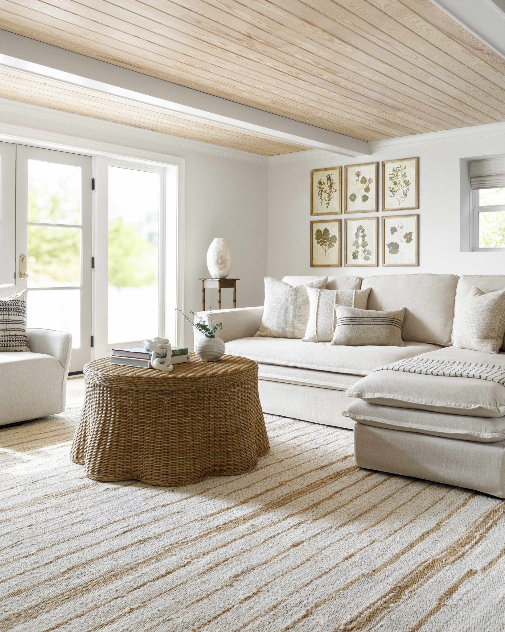 Tivon Broken - Striped Jute Rug - Quahog Bay Bedding