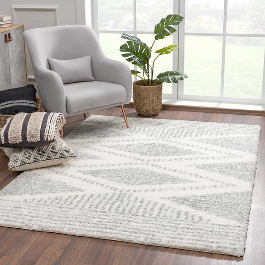 Trunding Plush Area Rug in Gray - Plush Pile Rugs - Quahog Bay Bedding