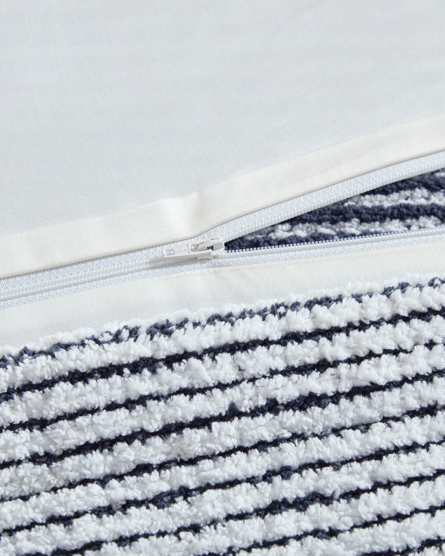 Two - Tone Snug Ribbed Bamboo Duvet Cover - Quahog Bay Bedding