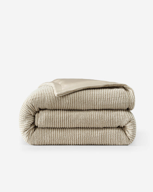 Two - Tone Snug Ribbed Bamboo Duvet Cover - Quahog Bay Bedding