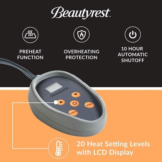 Ultra Soft Plush Heated Blanket By Beautyrest - Quahog Bay Bedding