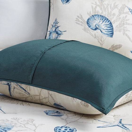 Madison Park Bayside Nautical Quilt Set 6PC - Quahog Bay Bedding