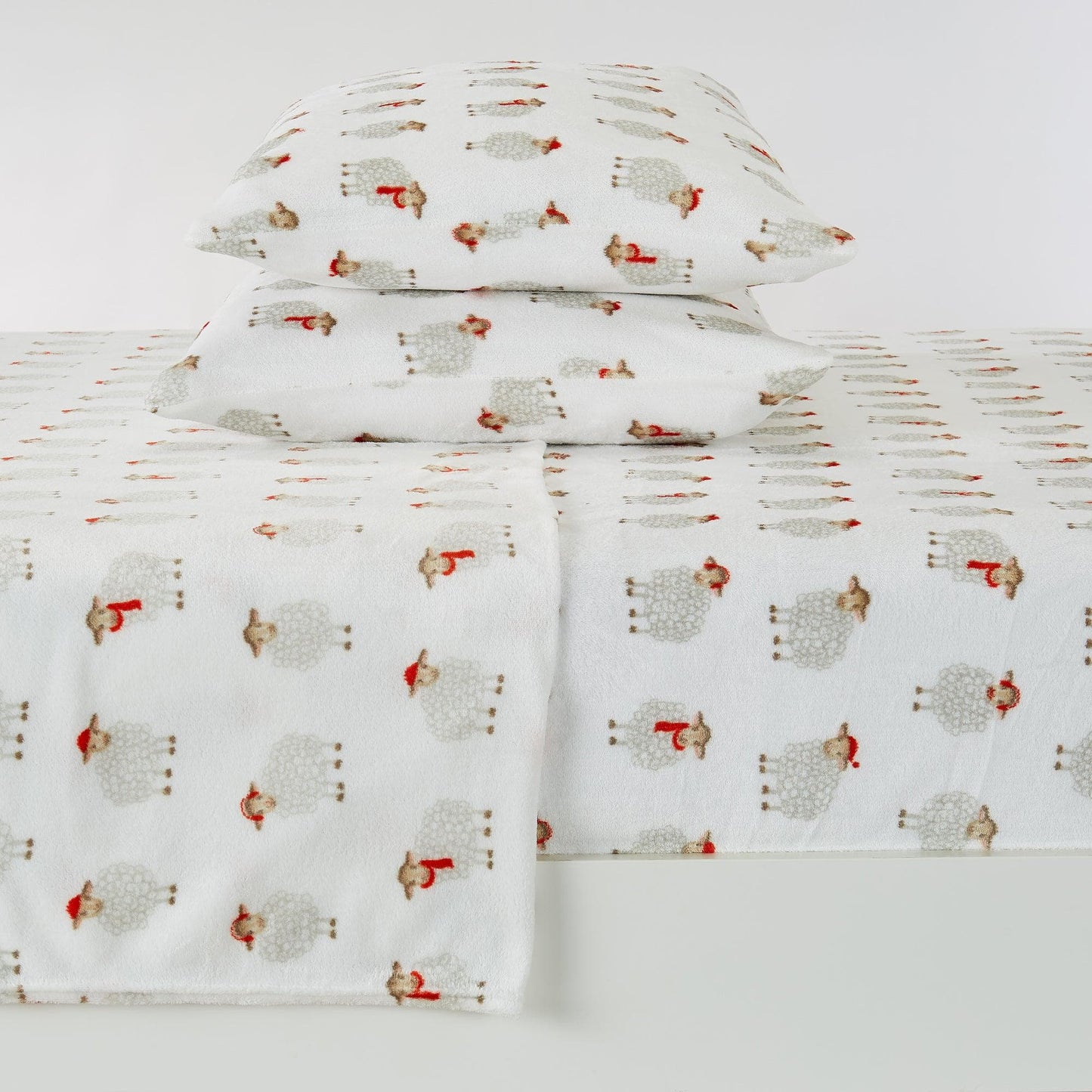Velvet Luxe Printed Plush Sheet - Winter & Christmas Themed Bedding - Quahog Bay Bedding