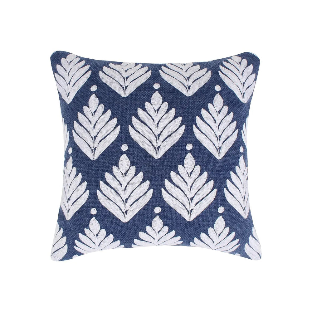 Vintage Blossom Leaves Pillow - Quahog Bay Bedding