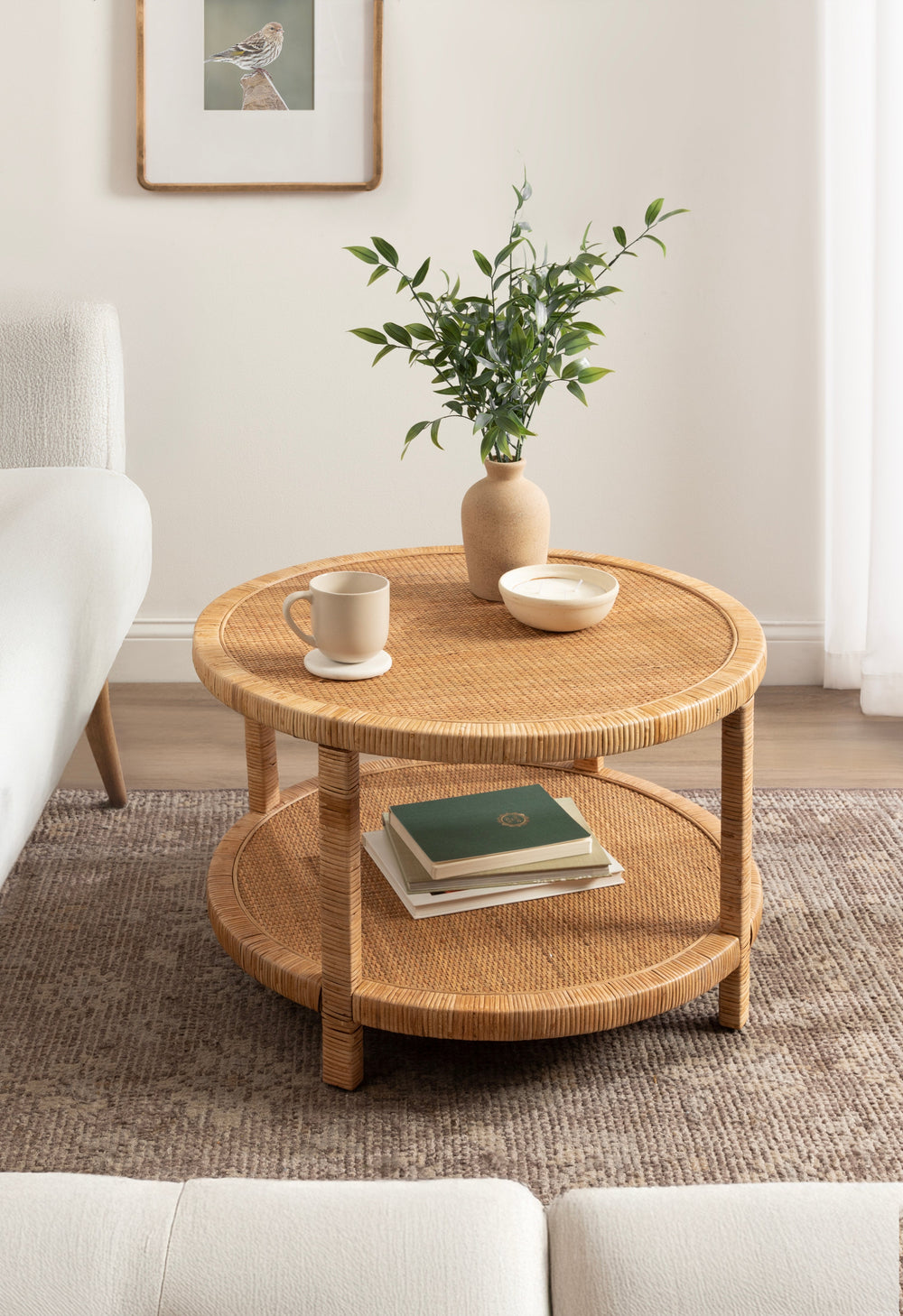 Rafina Round Rattan Coffee Table