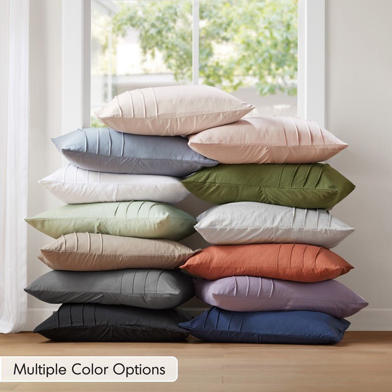 Walker Soft Washed Pleated Comforter Set - Khaki - Quahog Bay Bedding