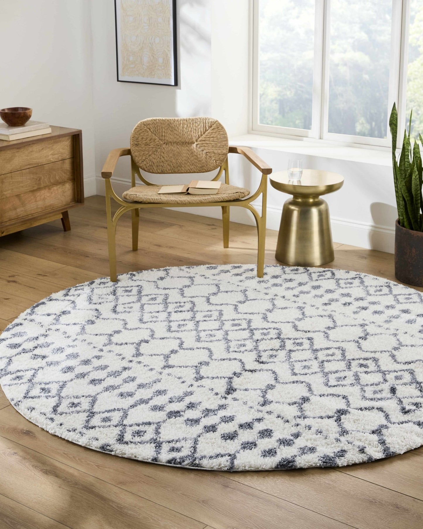 White Gray Navassa Rug - Promo - Quahog Bay Bedding