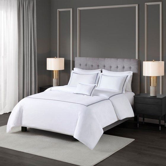 Luxury 500TC Cotton Embroidered Comforter Set 5 Piece Comforter Set - Quahog Bay Bedding
