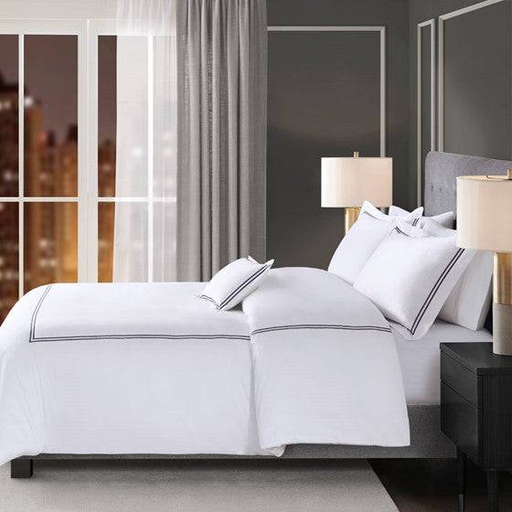 Luxury 500TC Cotton Embroidered Comforter Set 5 Piece Comforter Set - Quahog Bay Bedding
