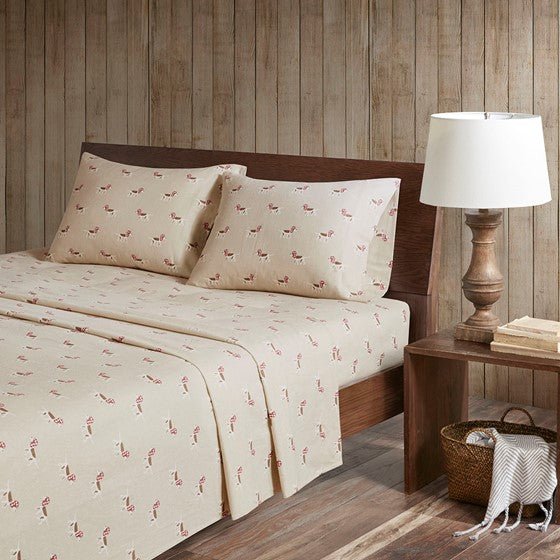 Woolrich 100% Cotton Printed Flannel Sheet Set - Quahog Bay Bedding