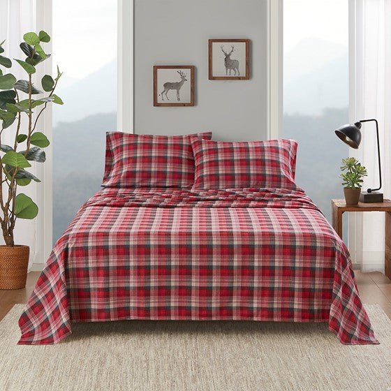 Woolrich 100% Cotton Printed Flannel Sheet Set - Quahog Bay Bedding