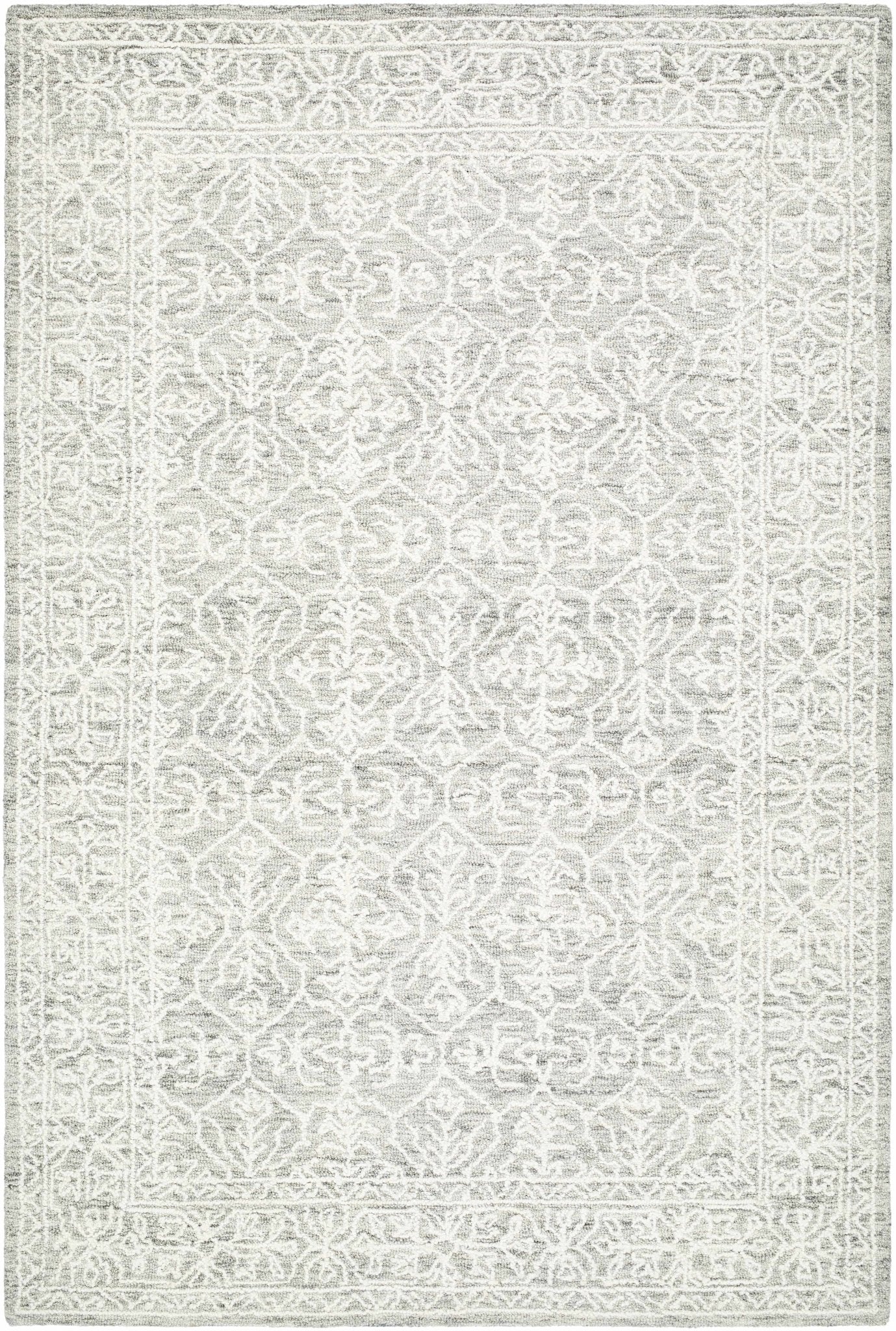 Yadid Gray Wool Area Rug - Quahog Bay Bedding