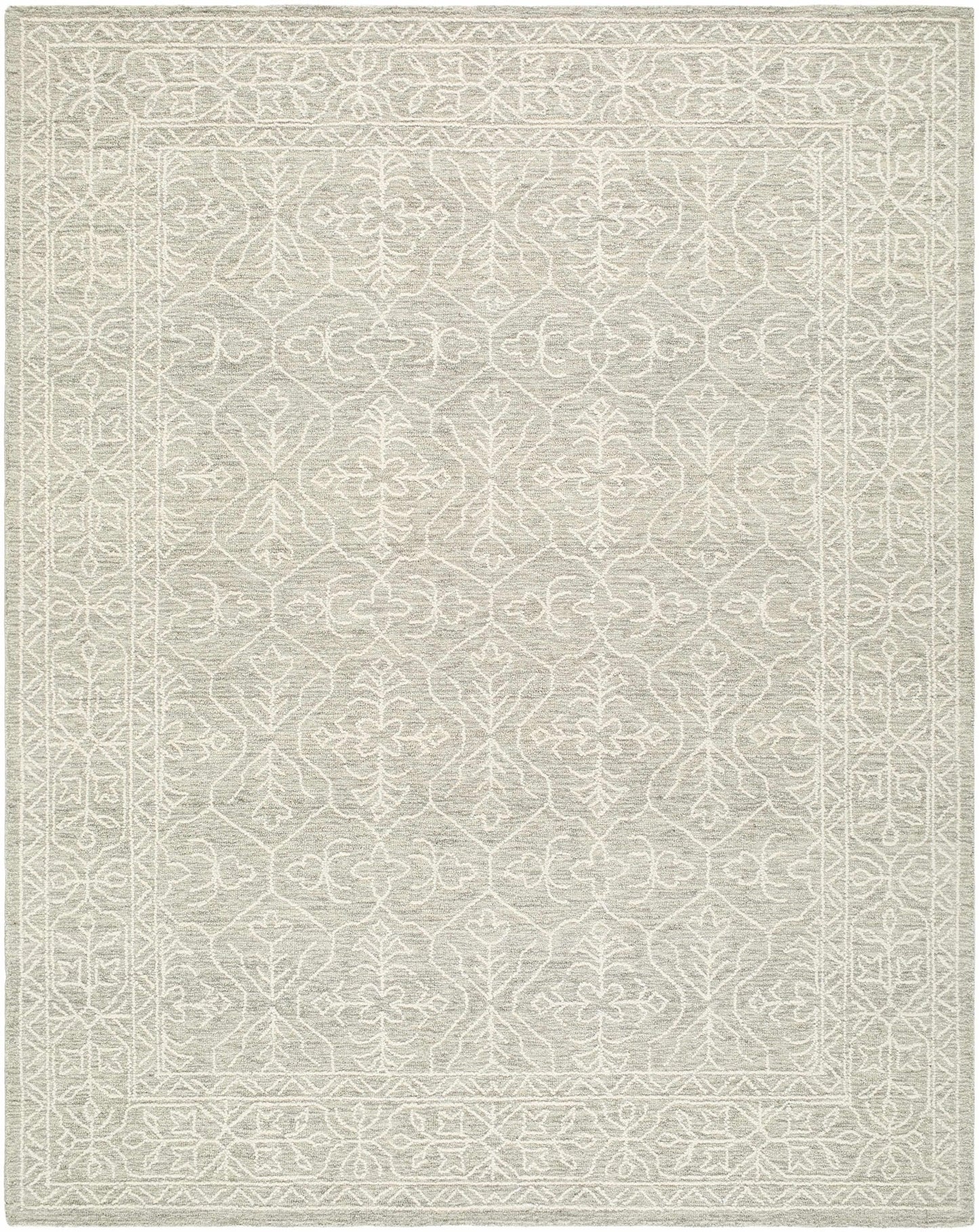 Yadid Gray Wool Area Rug - Quahog Bay Bedding