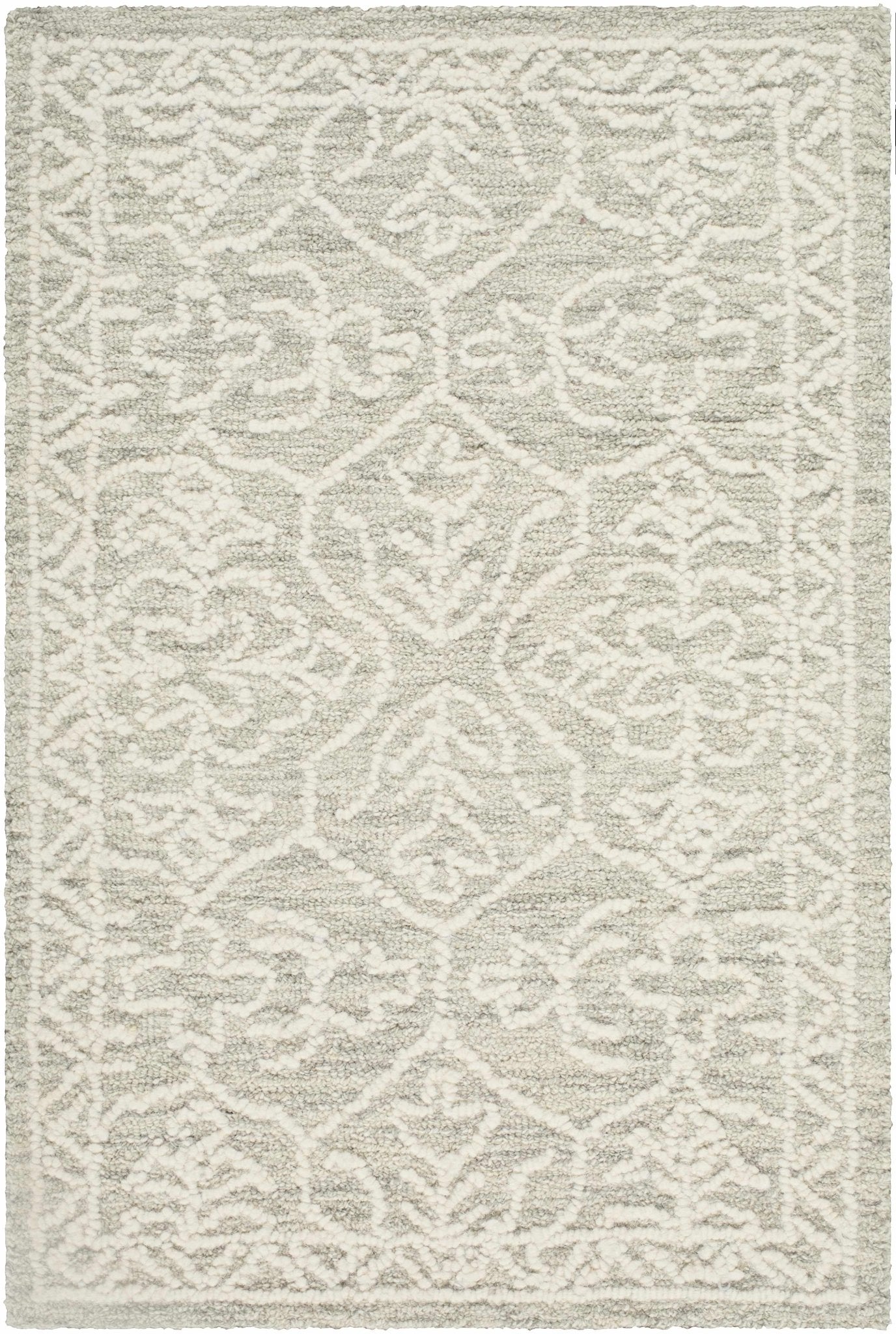 Yadid Gray Wool Area Rug - Quahog Bay Bedding