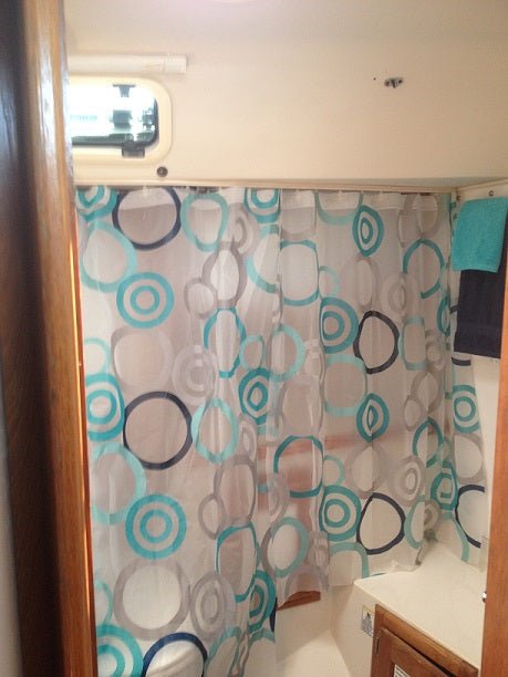 Boat Interiors - Make your own Shower Curtains - Quahog Bay Bedding