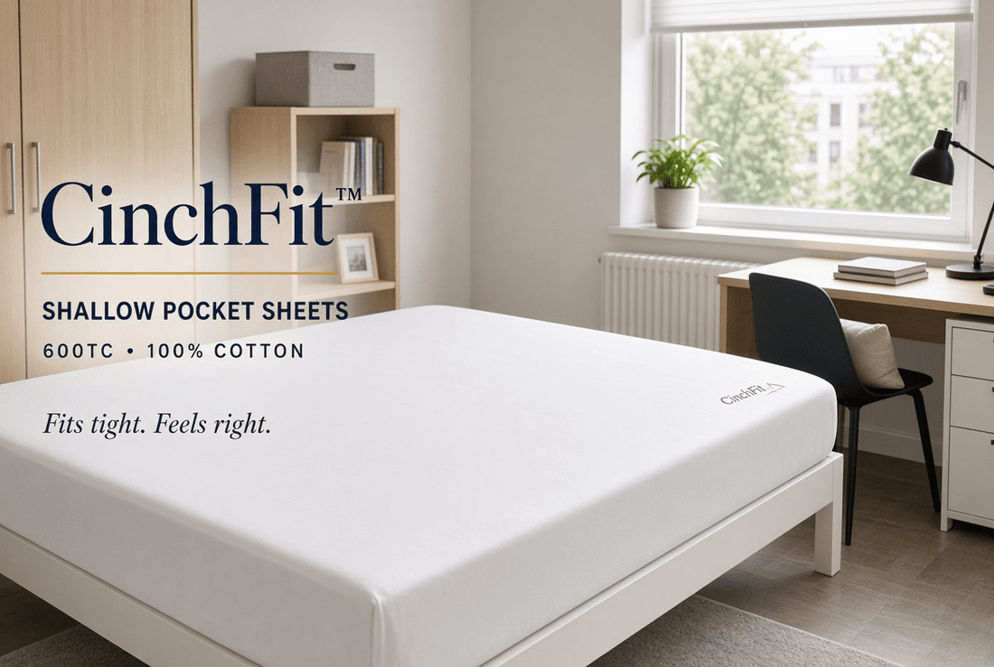 The Best Sheets For Dorm Mattresses - CinchFit Twin XL Dorm Sheet Sets 9 Inch Depth