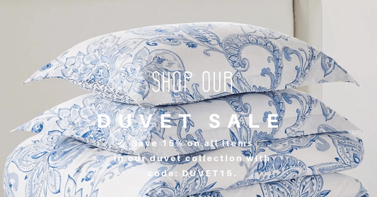 DUVET SALE! SHOP NOW AND SAVE 15% ON DUVETS! SALE ENDS THURSDAY!