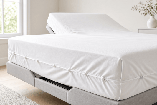 Split Flex Top King Flannel Sheets - Adjustable Bed Sheets That Stay On