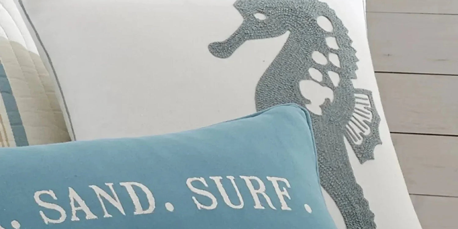 LevTex Coastal Pillows - Quahog Bay Bedding
