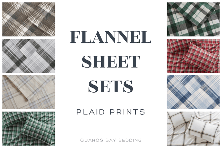 Plaid Flannel Sheets - Quahog Bay Bedding