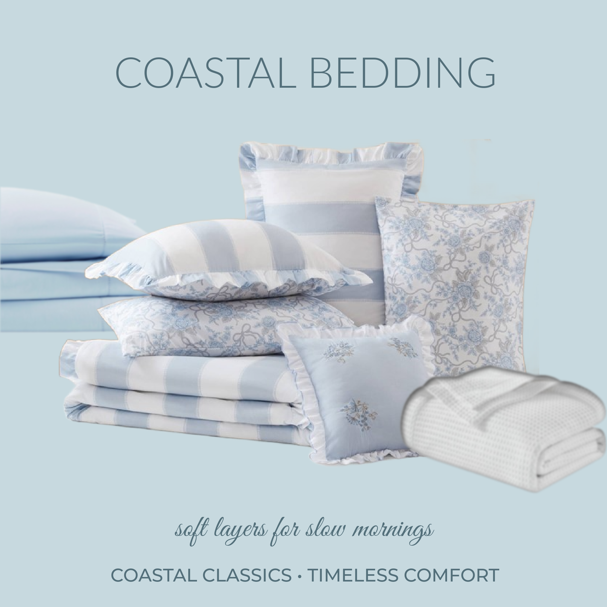 Coastal Classics: Blue Cabana - Quahog Bay Bedding