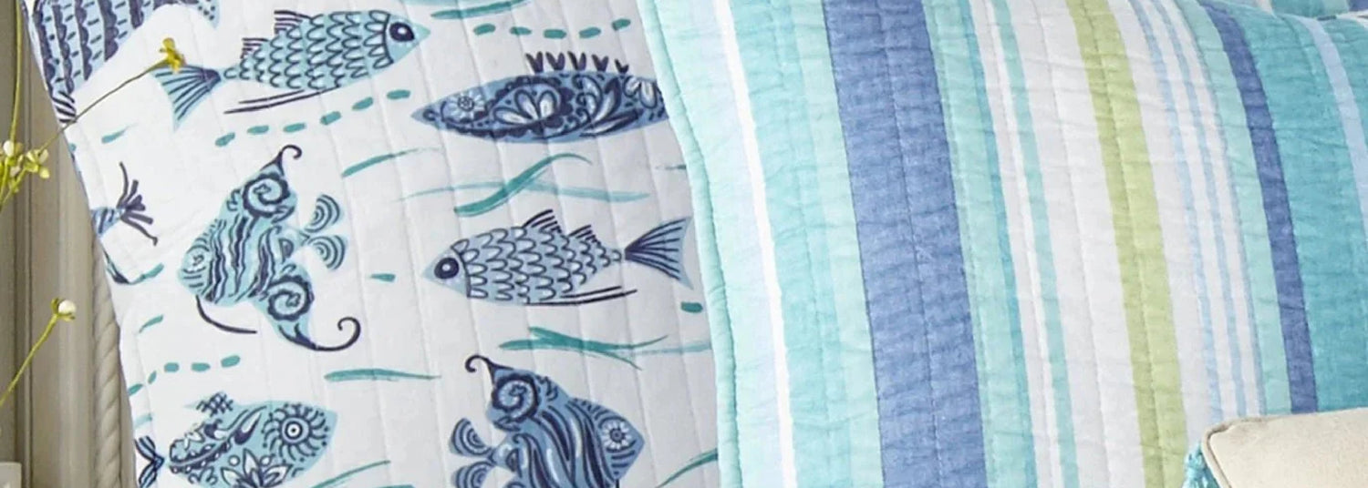 Coastal Pillow Shams - Quahog Bay Bedding