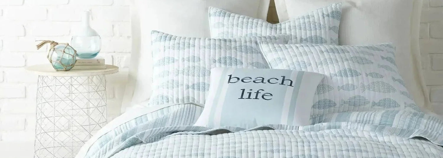 Aqua Breeze Coastal Bedding Collection - Quahog Bay Bedding