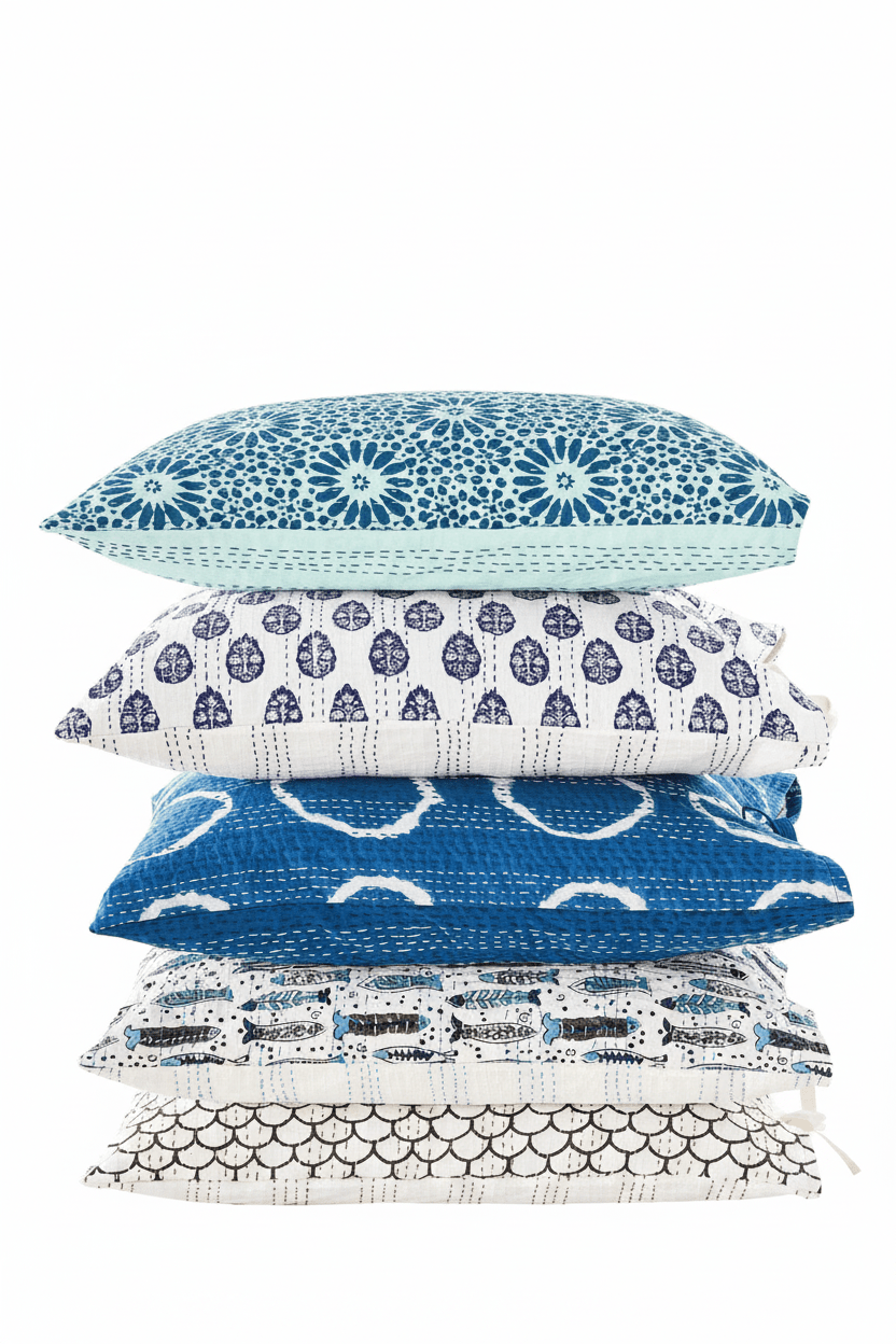 Kantha Pillow Sham Collection Banner