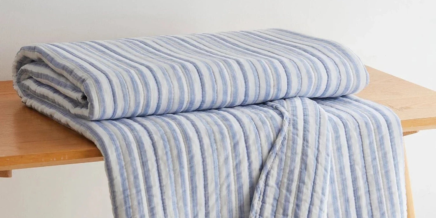 LevTex Coastal Throw Blankets.- Quahog Bay Bedding