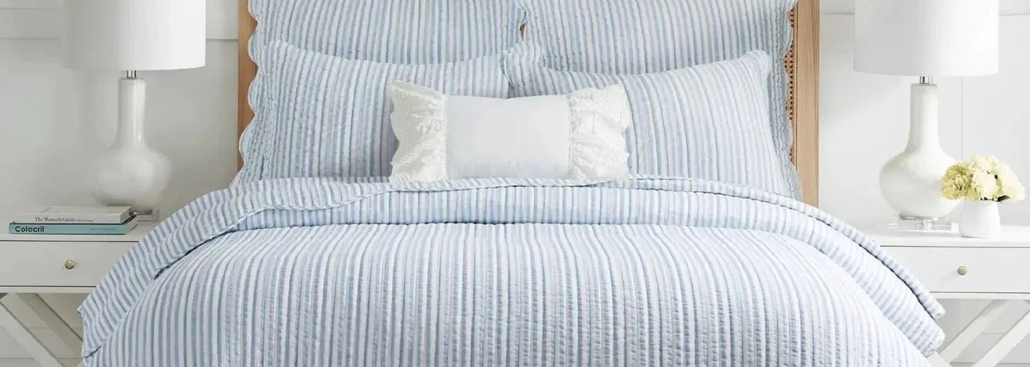 Martha Stripe Bedding Collection - Quahog Bay Bedding
