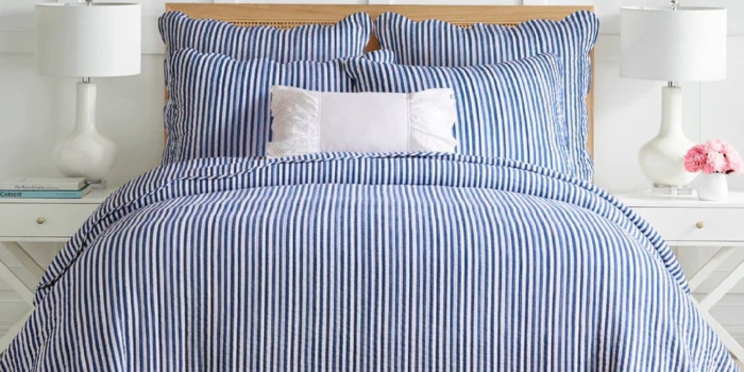 Martha Stripe Collection - Navy