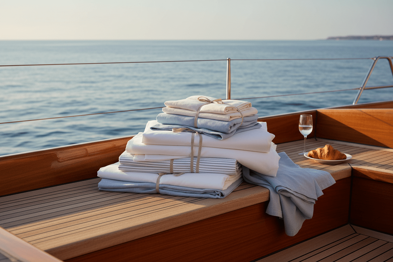 CinchFit American Made Shallow Pocket Sheets 600TC 100% Cotton Boat Sheets, RV Sheets, Dorm Sheets - Quahog Bay Bedding