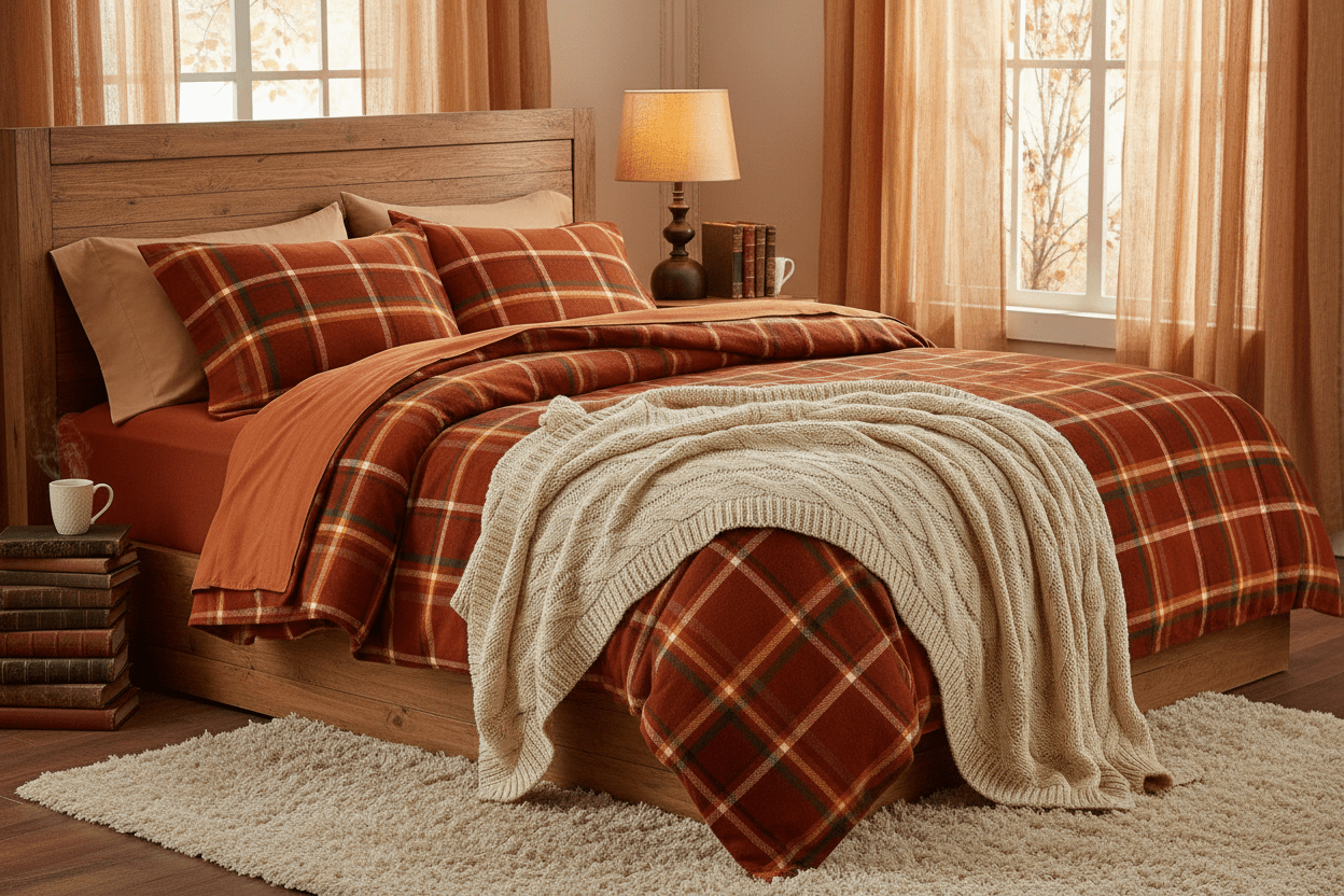 Plaid Flannel Sheets - Quahog Bay Bedding