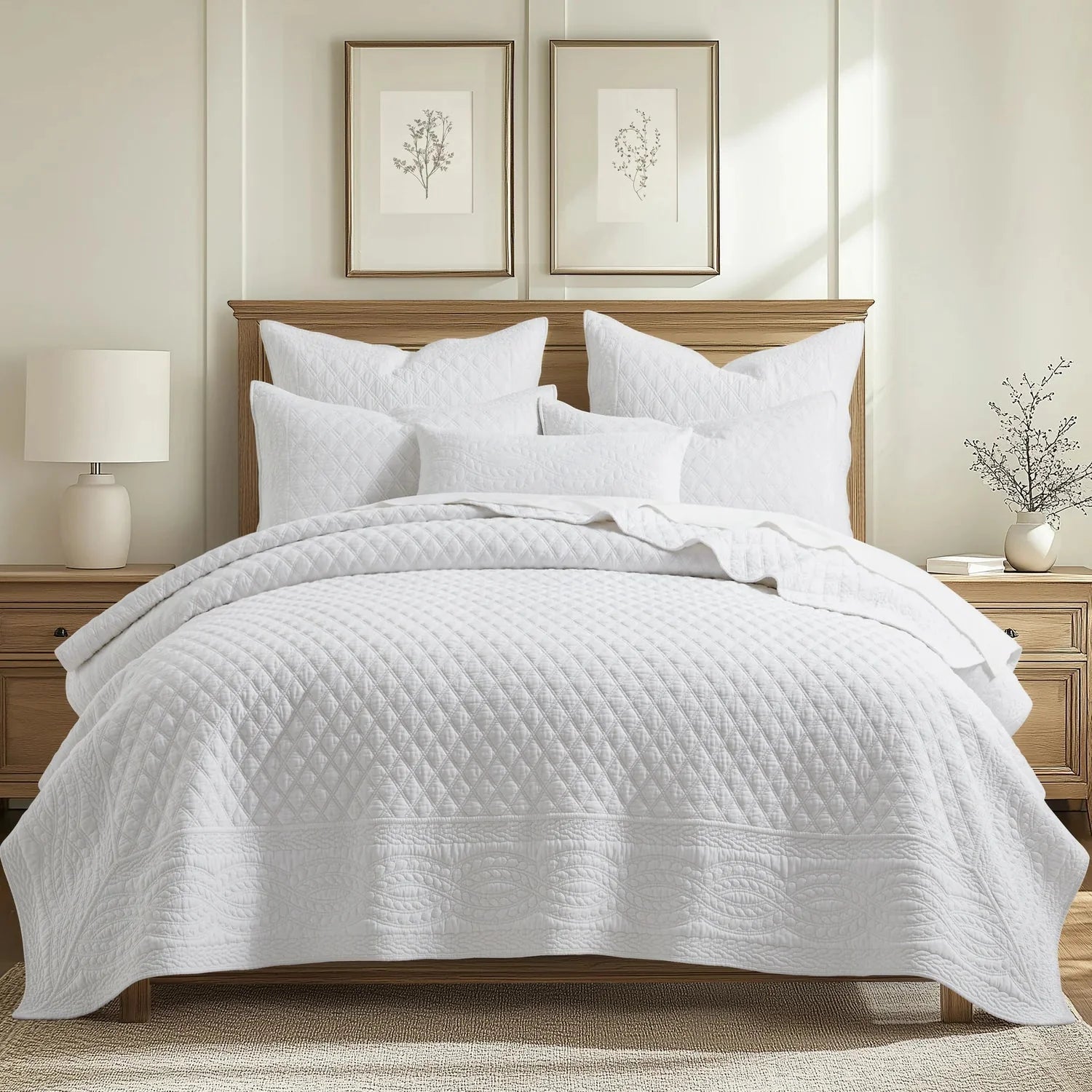 White Bedding Collection - Quahog Bay Bedding