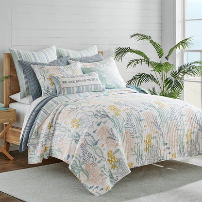 Ocean Meadow Euro Shams 2PC Coastal Pillow Shams