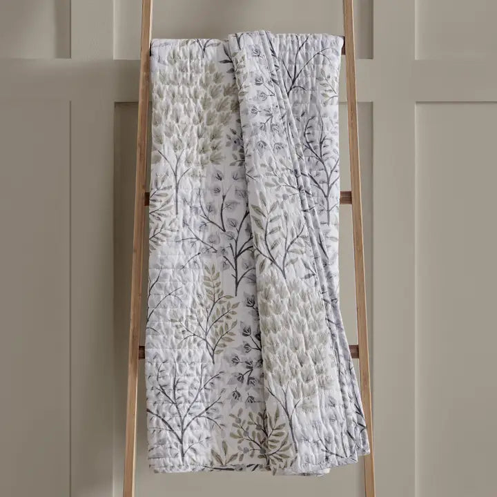 English Forest Quilted Throw