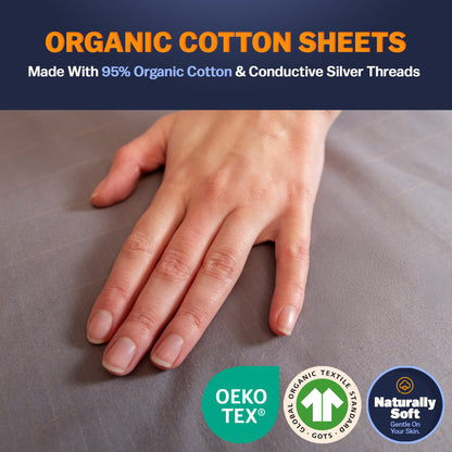 GAYA Grounding Fitted Sheet | Gray or White