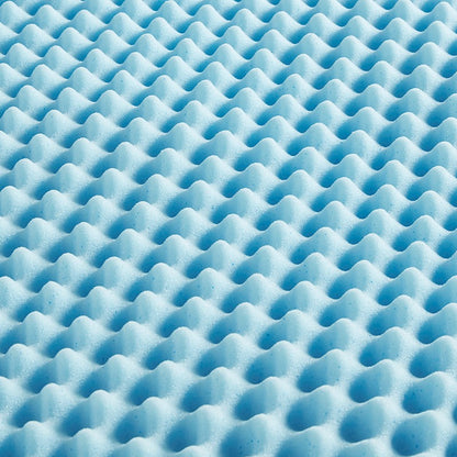 1.5" Gel Memory Foam All Season Reversible Cooling Mattress Topper