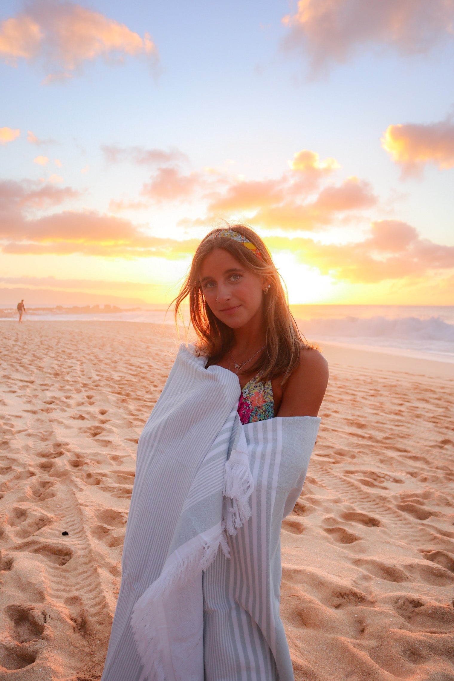 100% Organic Cotton Sunset Beach Towels - Quahog Bay Bedding