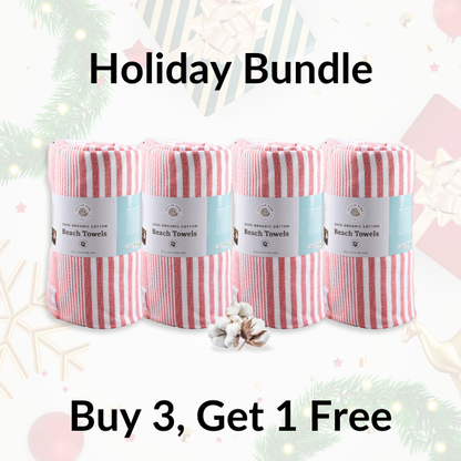 100% Organic Cotton Sunset Beach Towels - Quahog Bay Bedding